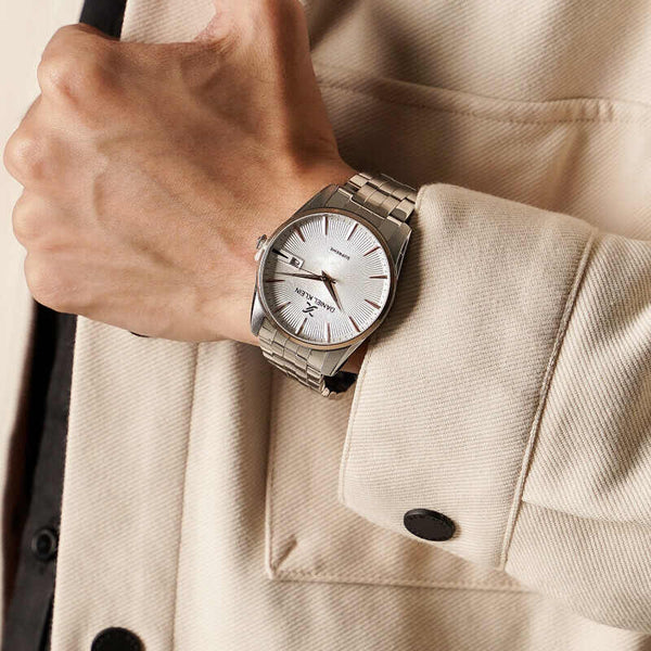 Daniel Klein Supreme Men's Analog Watch DK.1.13322-4 Silver Stainless Steel Strap Watch | Watch for Men
