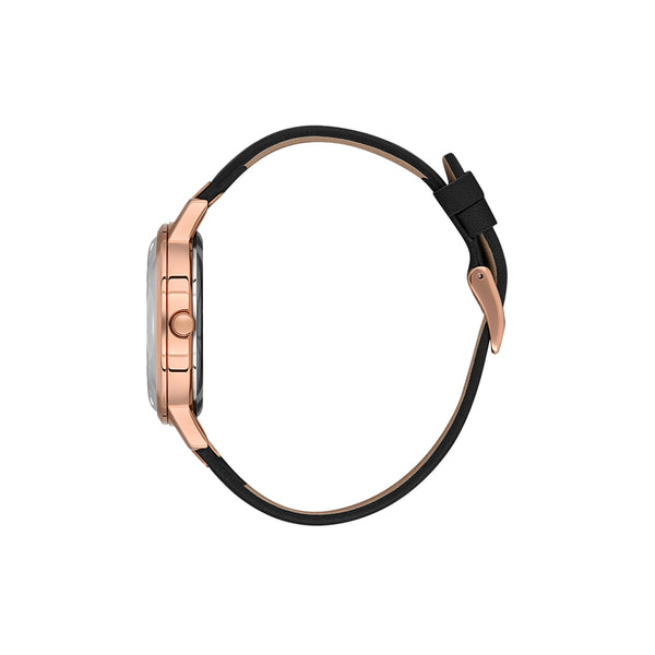 Daniel Klein Premium Women's Analog Watch DK.1.13458-6 with Black Leather Strap | Watch for Women