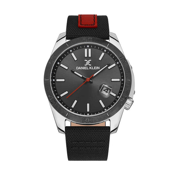 Daniel Klein Premium Men's Analog Watch DK.1.13515-1 Black with Leather Strap | Watch for Men