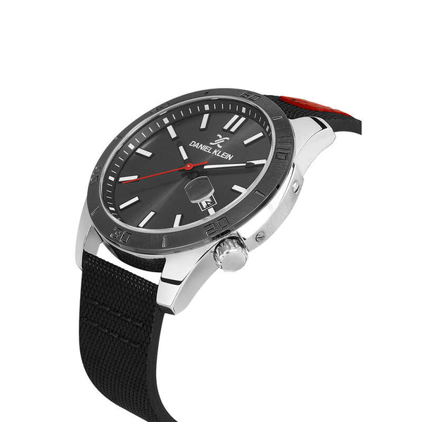Daniel Klein Premium Men's Analog Watch DK.1.13515-1 Black with Leather Strap | Watch for Men