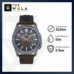 Daniel Klein Premium Men's Analog Watch DK.1.13515-4 Black with Leather Strap | Watch for Men