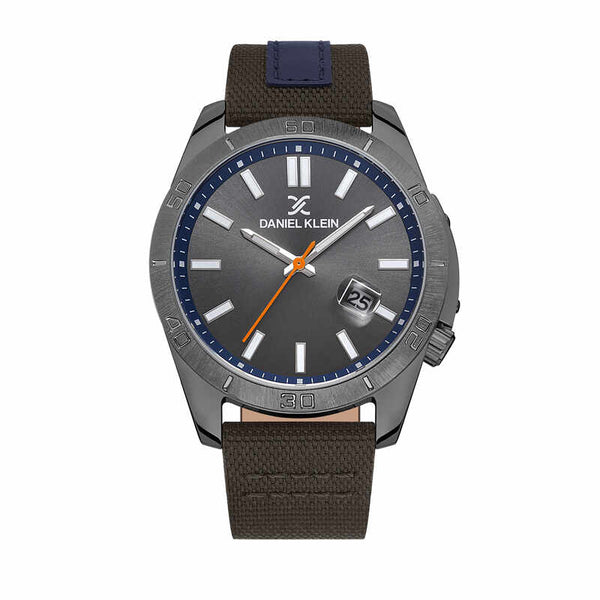 Daniel Klein Premium Men's Analog Watch DK.1.13515-4 Black with Leather Strap | Watch for Men