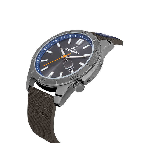 Daniel Klein Premium Men's Analog Watch DK.1.13515-4 Black with Leather Strap | Watch for Men