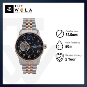 Daniel Klein Automatic Skeleton Men s Chronograph Watch DK.1.13564 5 Silver with Stainless Steel Strap Watch for Men The Wola
