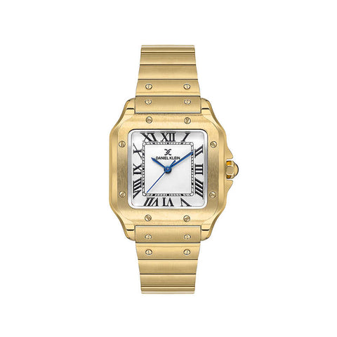 Daniel Klein Premium Women's Analog Watch Gold Stainless Steel Strap DK.1.13583-4