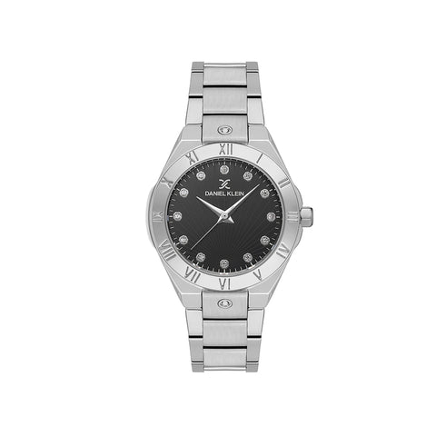 Daniel Klein Premium Women's Analog Watch Silver Stainless Steel Strap DK.1.13585-2