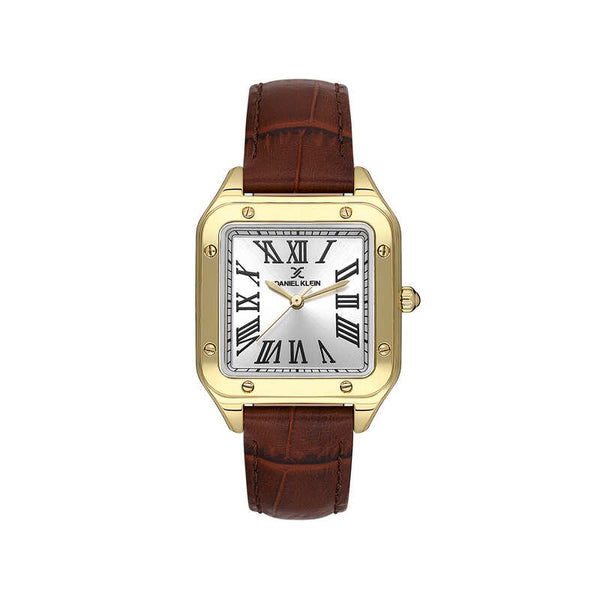 Daniel Klein Premium Women's Analog Watch Brown Genuine Leather Strap DK.1.13599-2