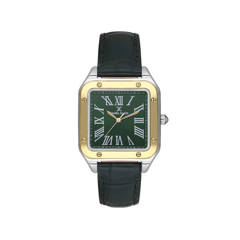 Daniel Klein Premium Women's Analog Watch Green Genuine Leather Strap DK.1.13599-3