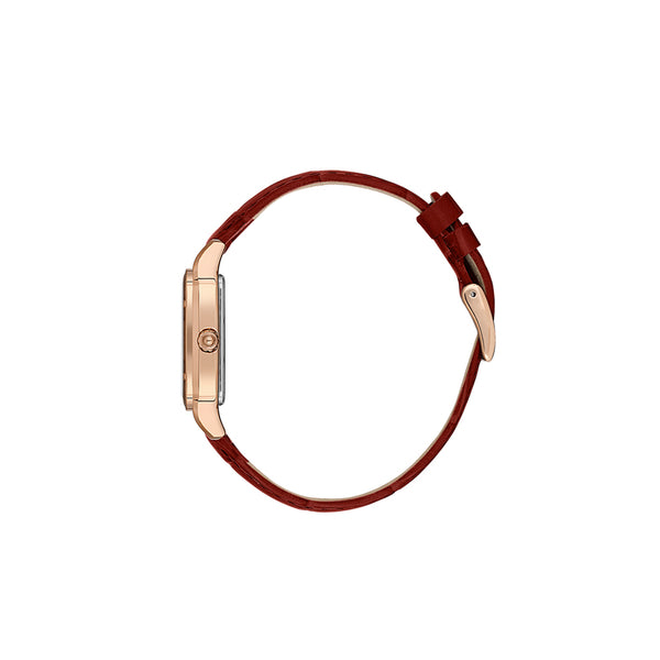 Daniel Klein Premium Women's Analog Watch Red Genuine Leather Strap DK.1.13599-5