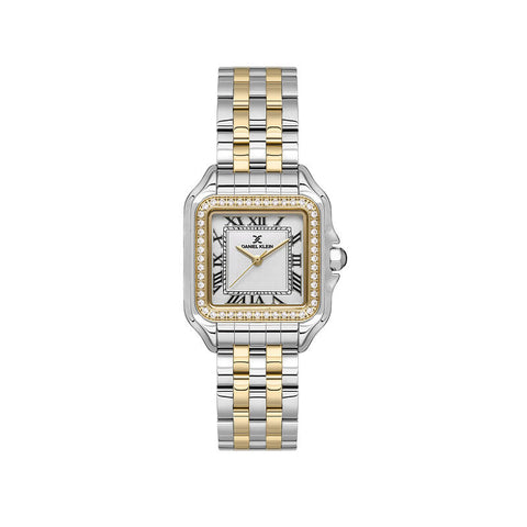 Daniel Klein Premium Women's Analog Watch Gold Stainless Steel Strap DK.1.13619-2
