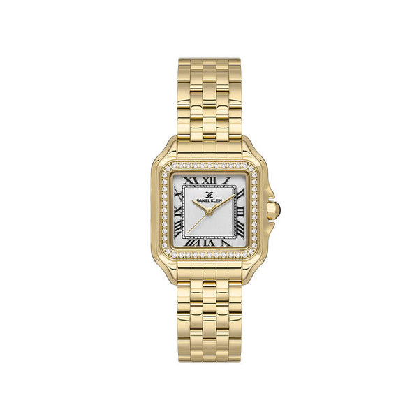 Daniel Klein Premium Women's Analog Watch Gold Stainless Steel Strap DK.1.13619-3