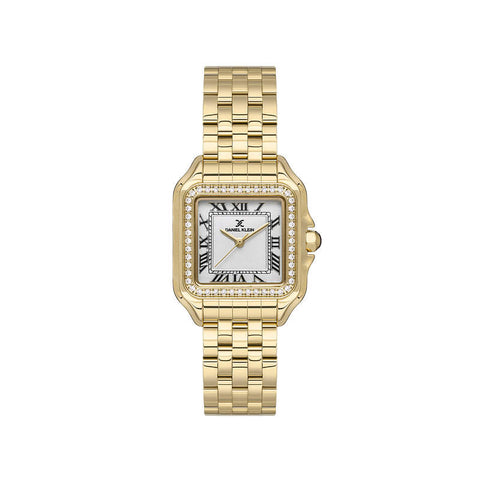 Daniel Klein Premium Women's Analog Watch Gold Stainless Steel Strap DK.1.13619-3