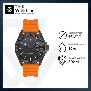 Daniel Klein Premium Men's Analog Watch Orange Silicone Strap DK.1.13673-5
