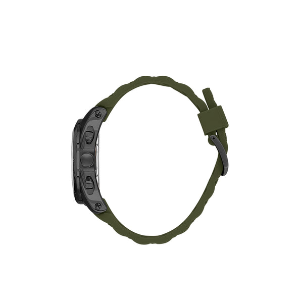 Daniel Klein Exclusive Men's Chronograph Watch Green Silicone Strap DK.1.13679-3