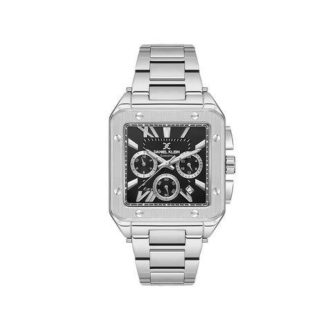 Daniel Klein Exclusive Men's Chronograph Watch Silver Stainless Steel Strap DK.1.13687-2