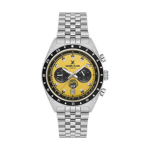 Daniel Klein Exclusive Men's Chronograph Watch Silver Stainless Steel  DK.1.13994