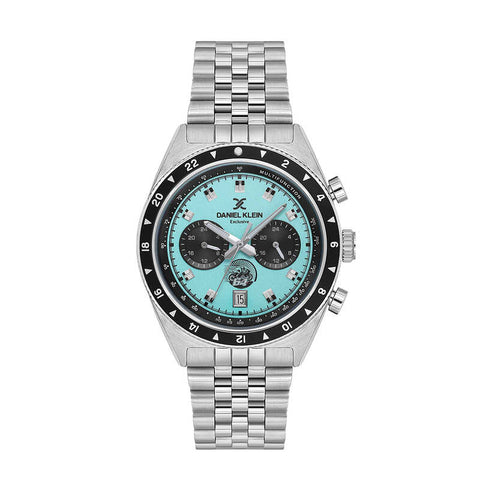 Daniel Klein Exclusive Men's Chronograph Watch Silver Stainless Steel  DK.1.13994