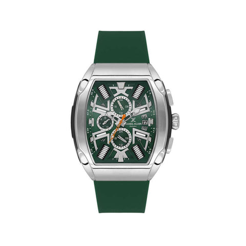 Daniel Klein Exclusive Men's Chronograph Watch Green Silicone  DK.1.14028