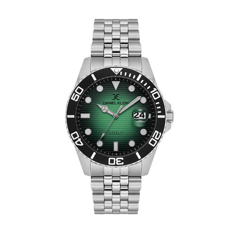 Daniel Klein Steely Men's Analog Watch Silver Stainless Steel  DK.1.14029