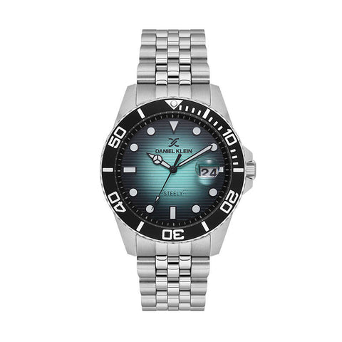 Daniel Klein Steely Men's Analog Watch Silver Stainless Steel  DK.1.14029