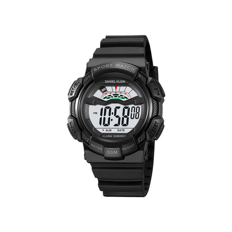 Daniel Klein Men Digital Watch DK.2153-3 Black TPU Strap