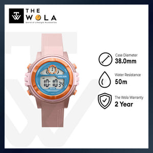 Daniel Klein Kids Digital Watch DK.2266-12 Pink TPU Strap