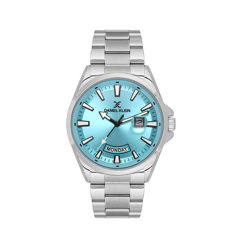 Daniel Klein Premium Men's Analog Watch Silver Stainless Steel  DK.6.14037