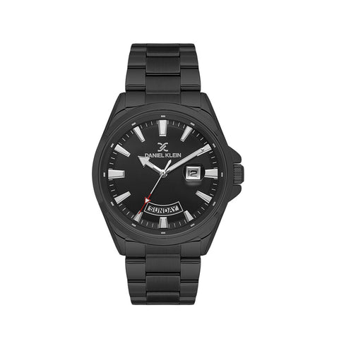 Daniel Klein Premium Men's Analog Watch Black Stainless Steel  DK.6.14037