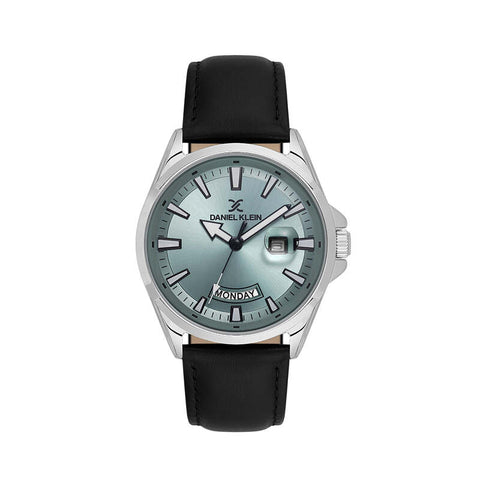 Daniel Klein Premium Men's Analog Watch Black Genuine Leather  DK.6.14038