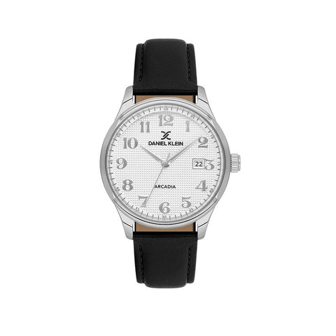 Daniel Klein Arcadia Men's Analog Watch Black Genuine Leather  DK.6.14051