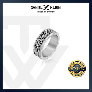 Daniel Klein Entwine Men's Silver Stainless Steel Ring DKJ.2.2002-L-1