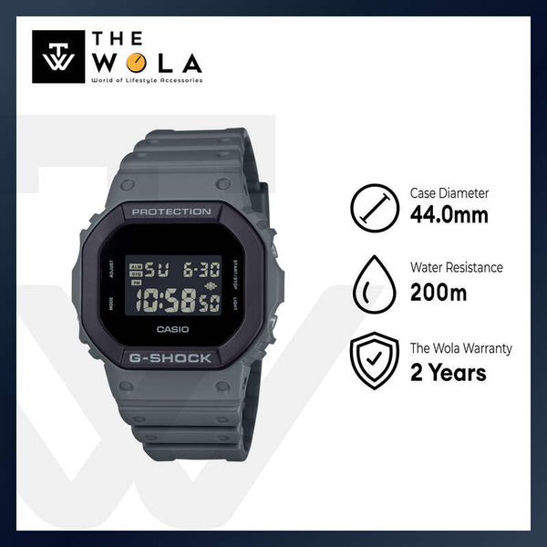 Casio G-Shock DW-5610UU-8 Men Dgital Watch Black Resin Strap