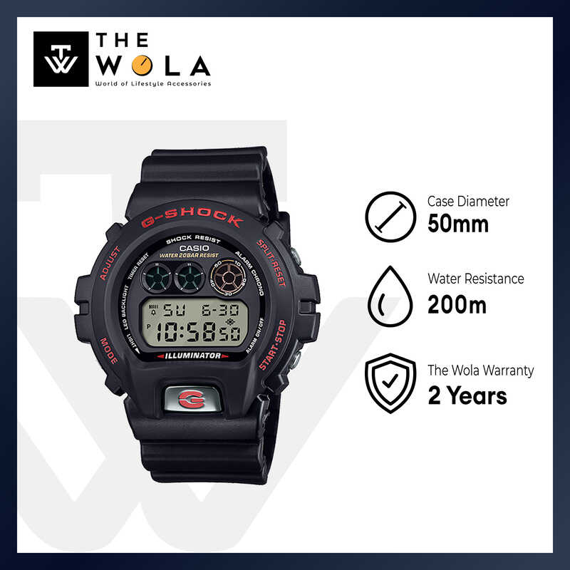Casio G-Shock DW-6900TR-1 Men Digital Watch with Black Resin Band