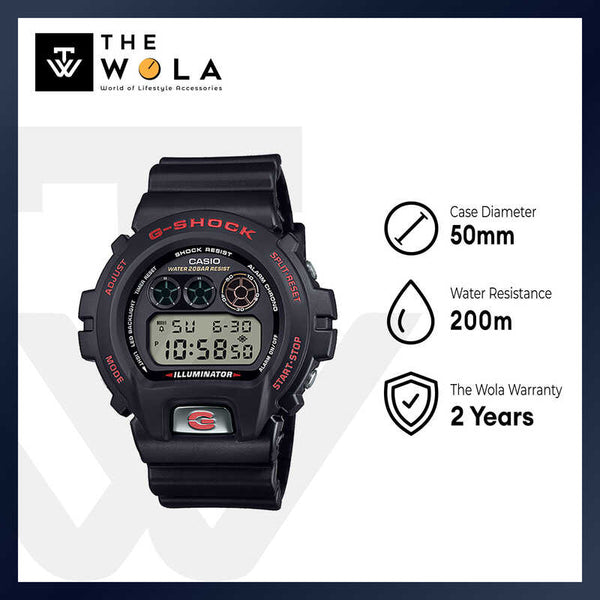 Casio G-Shock DW-6900TR-1 Men Digital Watch with Black Resin Band