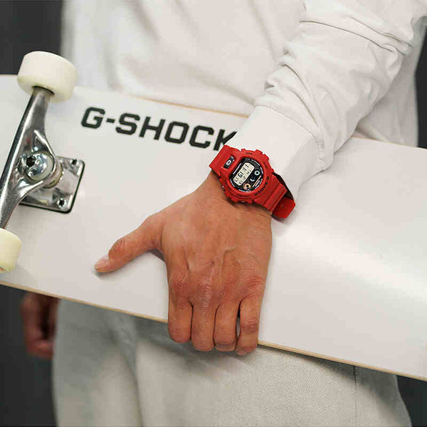 Casio G-Shock DW-6900TR-4 Men Digital Watch with Red Resin Band