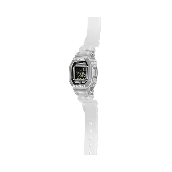 Casio G-Shock Men's Digital Watch Bluetooth® Translucent Gradated White Resin Band Watch DWB5600G-7D DW-B5600G-7D DW-B5600G-7