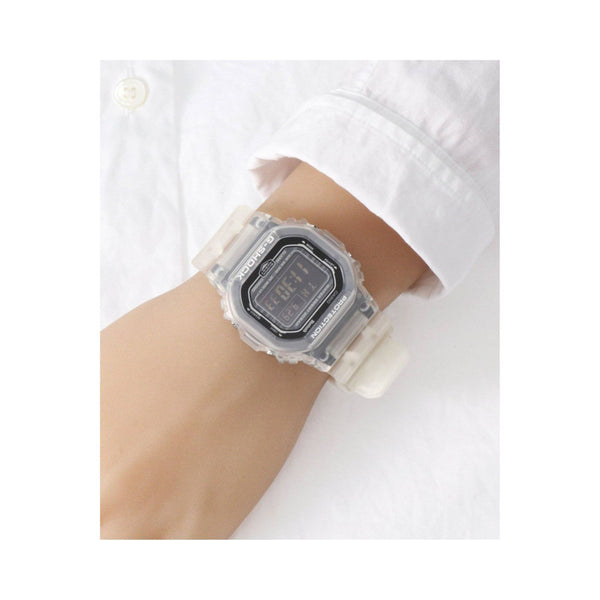 Casio G-Shock Men's Digital Watch Bluetooth® Translucent Gradated White Resin Band Watch DWB5600G-7D DW-B5600G-7D DW-B5600G-7