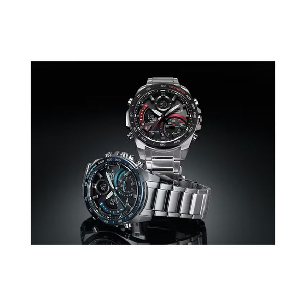 Edifice ECB-900DB-1A Men's Analog-Digital Watch - Smartphone Link Series with Stainless Steel Band