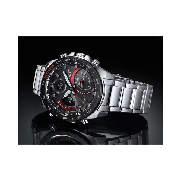 Edifice ECB-900DB-1A Men's Analog-Digital Watch - Smartphone Link Series with Stainless Steel Band
