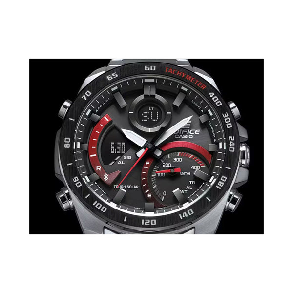 Edifice ECB-900DB-1A Men's Analog-Digital Watch - Smartphone Link Series with Stainless Steel Band