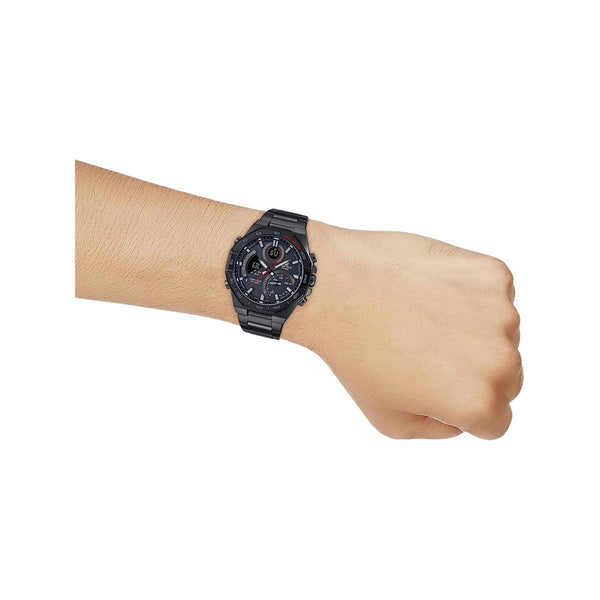 Edifice ECB-950DC-1A Men's Solar Power Bluetooth® Watch with Black Stainless Steel Band