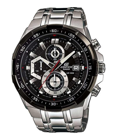 Edifice EFR-539D-1AV Men's Chronograph Watch Black dial with Silver Stainless Steel