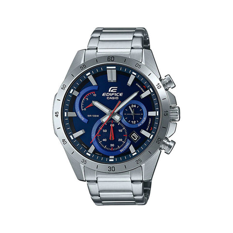 Edifice Men's Chronograph Watch EFR-573D-2AV Silver Stainless Steel Watch for Men