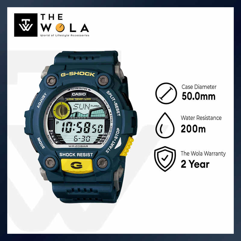 Casio G-Shock G-7900-2DR Men Digital Watch with Blue Resin Band