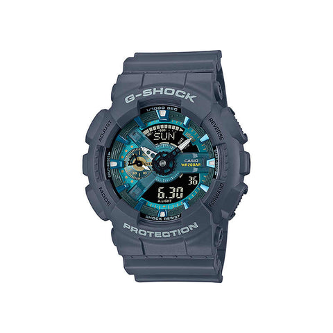 Casio G-Shock GA-110AS-2A Men Analog-Digital Watch with Grey Resin Band