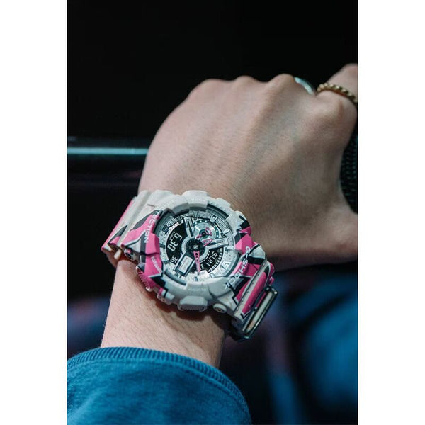 Casio G-Shock Men's Analog-Digital Watch GA-110 Lineup Street Spirit Series Multicolour Resin Band Watch GA110SS-1A GA-110SS-1A