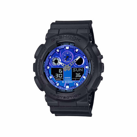 Casio G-Shock GA-2100FL-1A Men Analog-Digital Watch Black Resin Strap