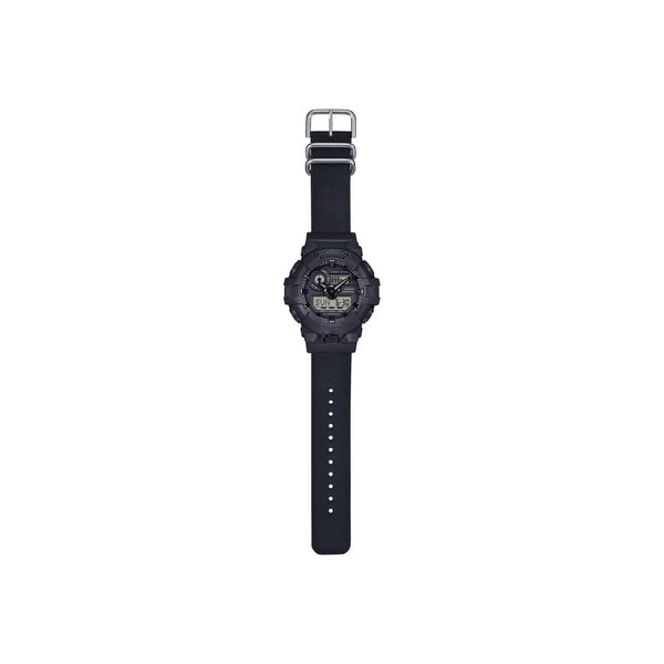 Casio G-Shock Men's Analog-Digital Watch GA-700BCE-1ADR Black CORDURA® Eco Cloth Strap
