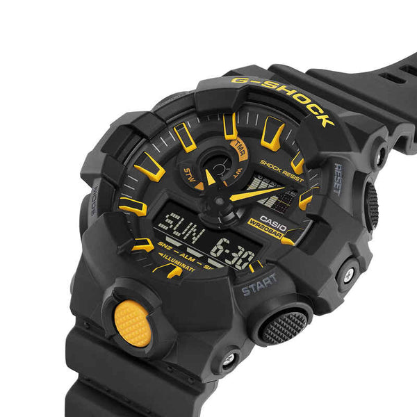 Casio G-Shock Men's Analog-Digital Sport Watch GA-700CY-1ADR Black Resin Strap