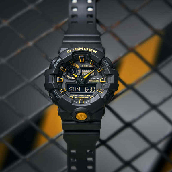 Casio G-Shock Men's Analog-Digital Sport Watch GA-700CY-1ADR Black Resin Strap